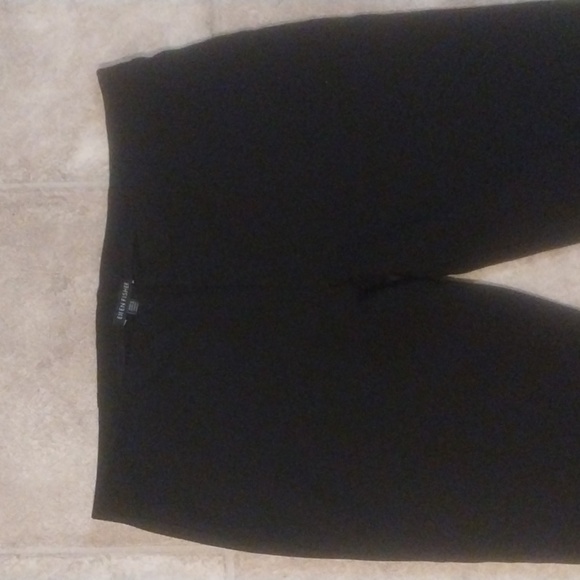 EILEEN FISHER Black Italian Fabric Pull On/Elastic Waist Pant Size M - Picture 2 of 8
